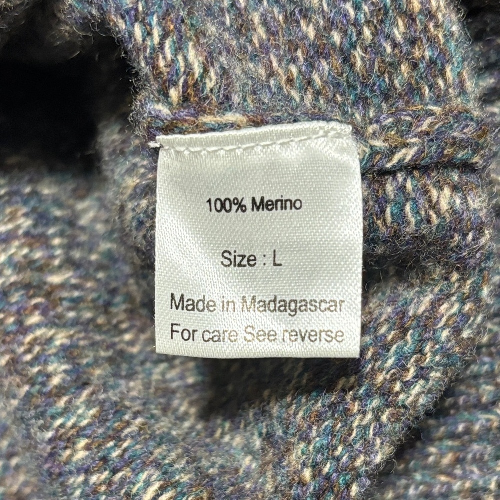 ELK HEAD Men’s 100% Merino Wool Sweater Size L, Premium Knitwear - Picture 5 of 7